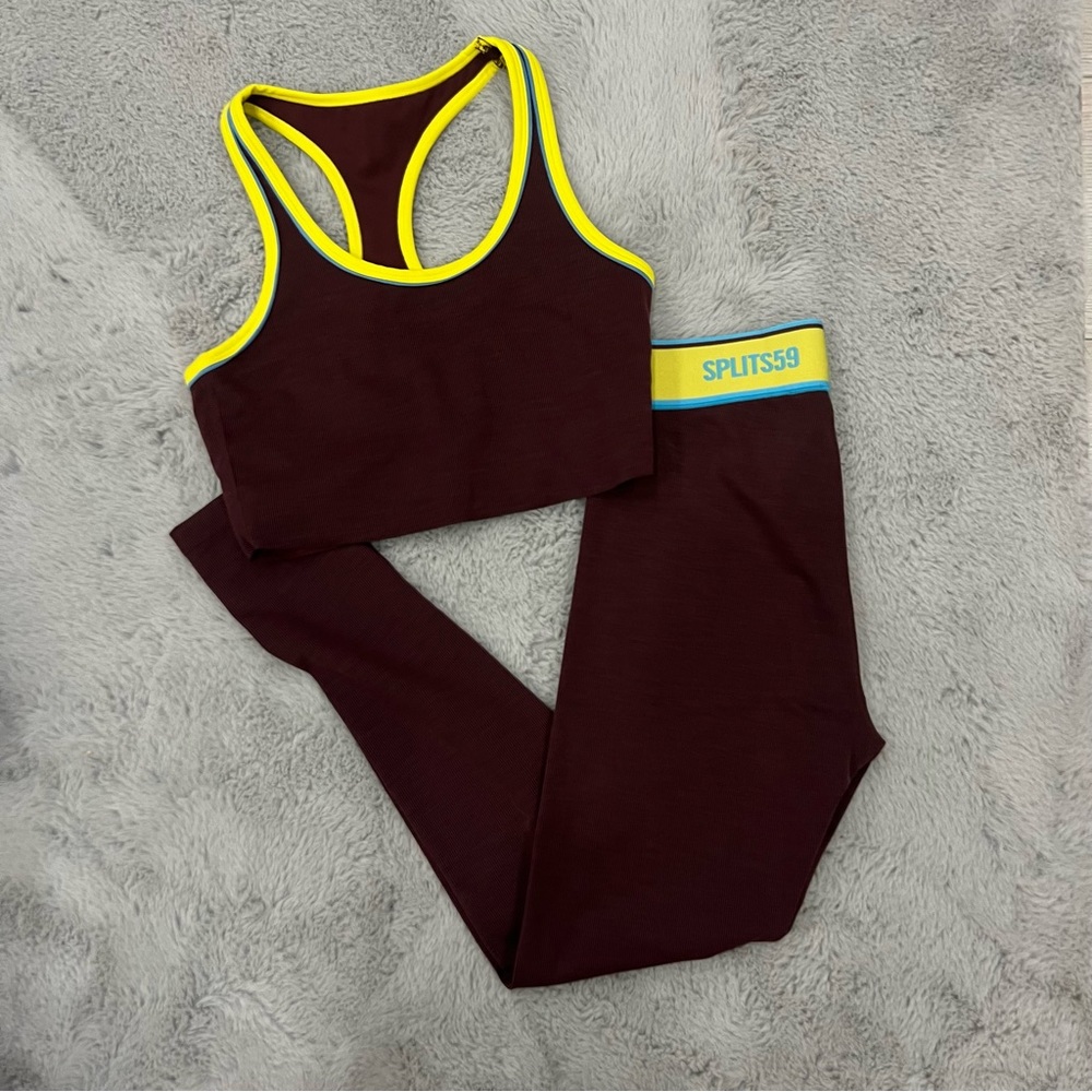 Splits59 Burgundy Bailey Rib Set